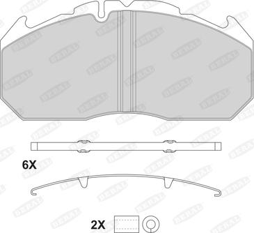 Beral 2921028004145674 - Brake Pad Set, disc brake autospares.lv