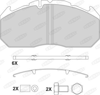 Beral 2921028004145724 - Brake Pad Set, disc brake autospares.lv