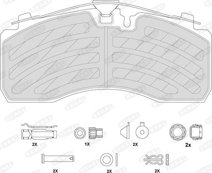 Beral 2928730004145694 - Brake Pad Set, disc brake autospares.lv