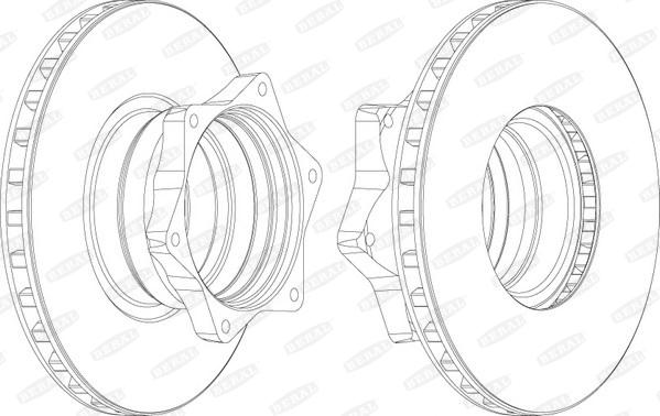 Beral BCR165A - Brake Disc autospares.lv