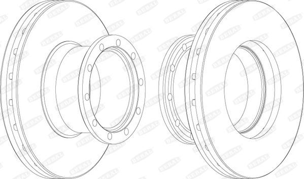 Beral BCR113A - Brake Disc autospares.lv