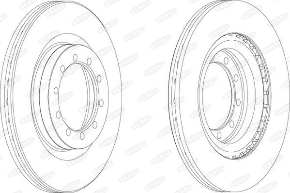 Beral BCR183A - Brake Disc autospares.lv