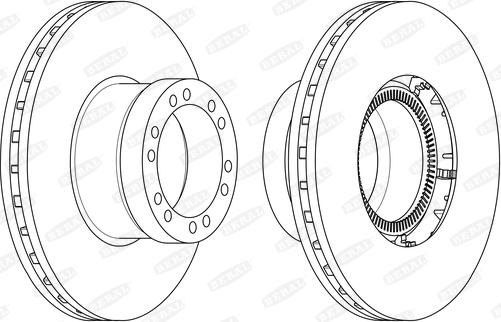 Beral BCR350A - Brake Disc autospares.lv