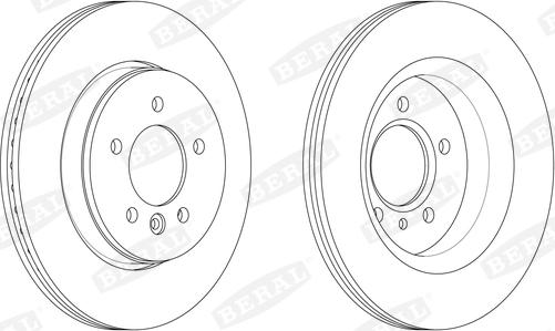 Beral BCR381A - Brake Disc autospares.lv