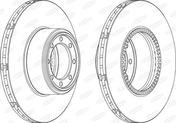 Beral BCR321A - Brake Disc autospares.lv