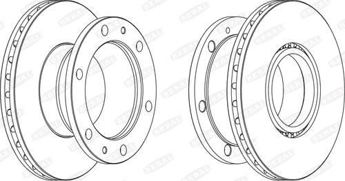 Beral BCR322A - Brake Disc autospares.lv