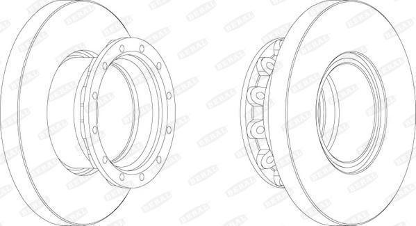 Beral BCR245A - Brake Disc autospares.lv