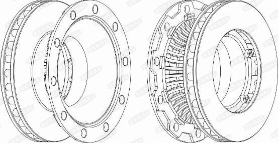 Beral BCR253A - Brake Disc autospares.lv