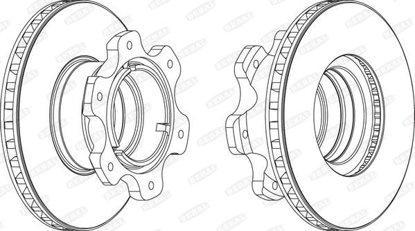 Beral BCR208A - Brake Disc autospares.lv