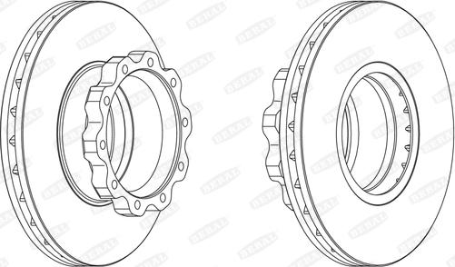 Beral BCR215A - Brake Disc autospares.lv