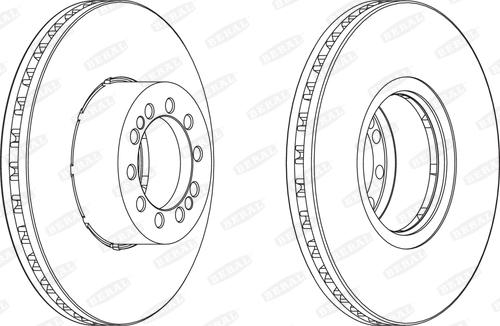 Beral BCR218A - Brake Disc autospares.lv