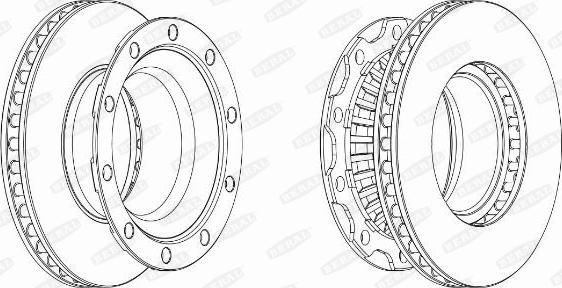 Beral BCR222A - Brake Disc autospares.lv