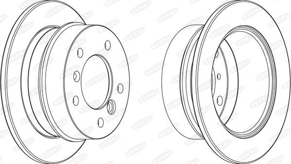 Beral BCR227A - Brake Disc autospares.lv