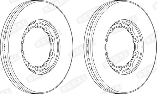 Beral BCR270A - Brake Disc autospares.lv