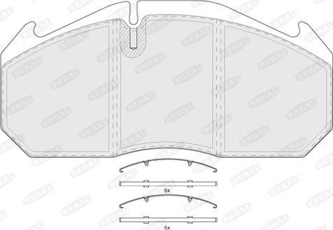 HELLA T9044 - Brake Pad Set, disc brake autospares.lv