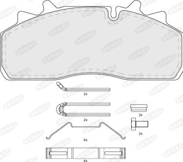 Icer 151623-202 - Brake Pad Set, disc brake autospares.lv