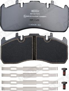 Beral BCV29173TK - Brake Pad Set, disc brake autospares.lv