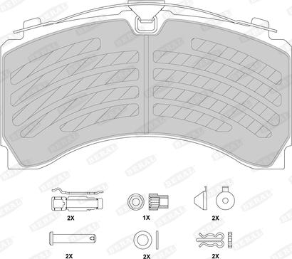 Beral BCV29244TK - Brake Pad Set, disc brake autospares.lv