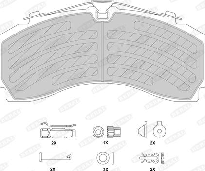 Beral BCV29246TK - Brake Pad Set, disc brake autospares.lv