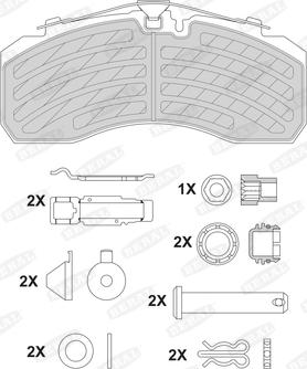 Beral BCV29252TK - Brake Pad Set, disc brake autospares.lv