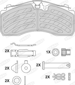 Beral BCV29257TK - Brake Pad Set, disc brake autospares.lv