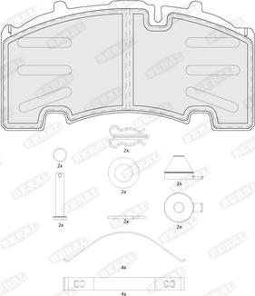 Beral BCV29264TK - Brake Pad Set, disc brake autospares.lv