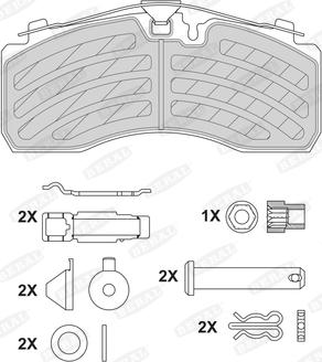 Beral BCV29287TK - Brake Pad Set, disc brake autospares.lv