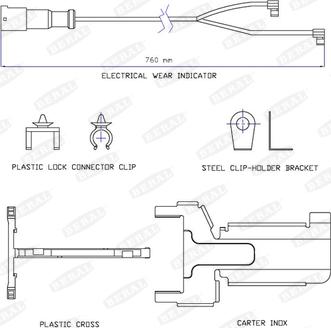 Beral FAI183 - Warning Contact, brake pad wear autospares.lv