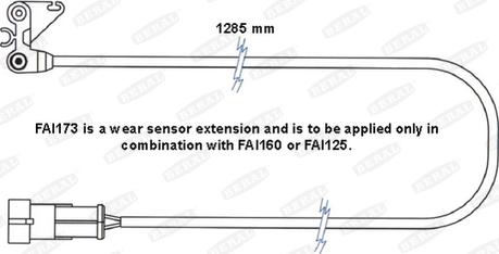 Beral FAI173 - Warning Contact, brake pad wear autospares.lv