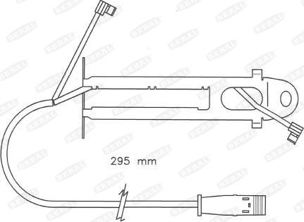 Beral UAI150 - Warning Contact, brake pad wear autospares.lv