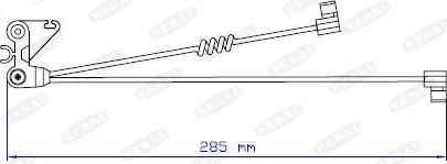 Beral UAI125 - Warning Contact, brake pad wear autospares.lv