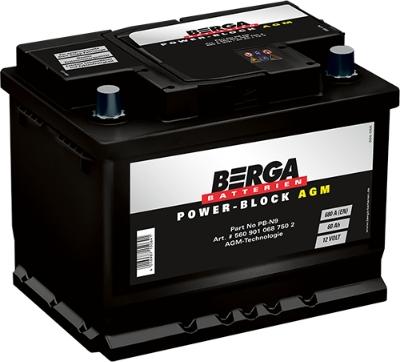 BERGA 5609010687502 - Starter Battery autospares.lv