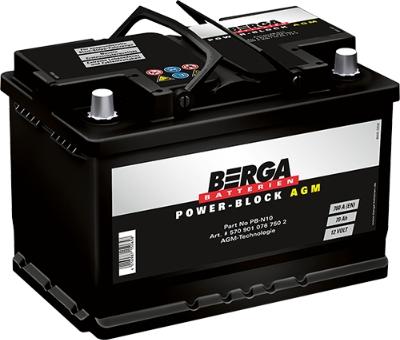 BERGA 5709010767502 - Starter Battery autospares.lv
