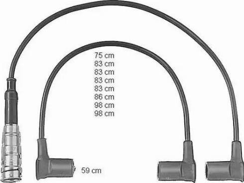 BorgWarner (BERU) ZEF566 - Ignition Cable Kit autospares.lv