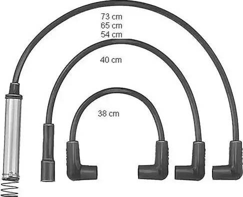 BorgWarner (BERU) ZEF581 - Ignition Cable Kit autospares.lv