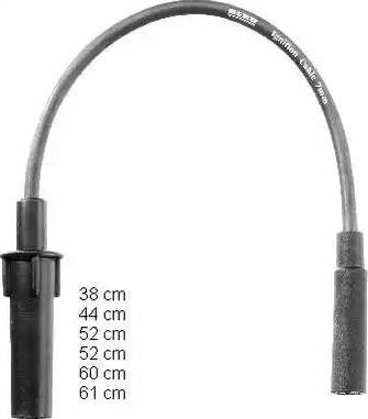 BorgWarner (BERU) ZEF1545 - Ignition Cable Kit autospares.lv