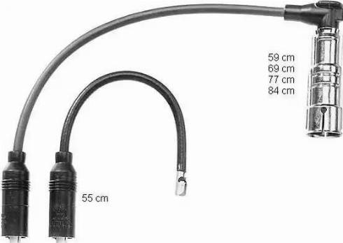 BorgWarner (BERU) ZEF1032 - Ignition Cable Kit autospares.lv