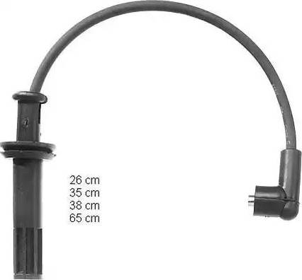 BorgWarner (BERU) ZEF1025 - Ignition Cable Kit autospares.lv