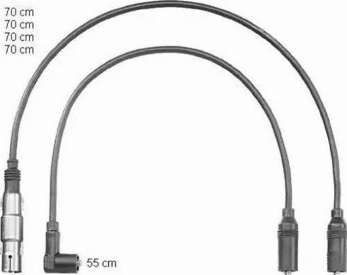 BorgWarner (BERU) ZEF1199 - Ignition Cable Kit autospares.lv