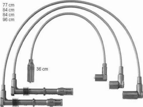 BorgWarner (BERU) ZEF1174 - Ignition Cable Kit autospares.lv