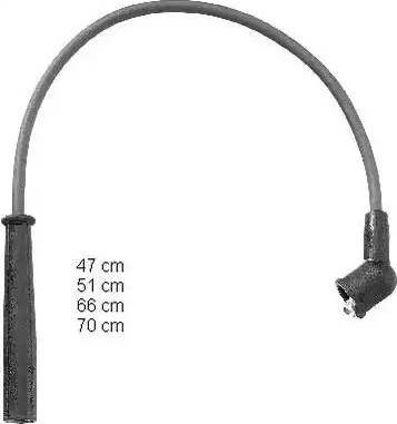 BorgWarner (BERU) ZEF1373 - Ignition Cable Kit autospares.lv