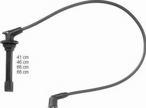 BorgWarner (BERU) ZEF843 - Ignition Cable Kit autospares.lv