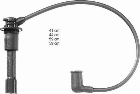 BorgWarner (BERU) ZEF869 - Ignition Cable Kit autospares.lv