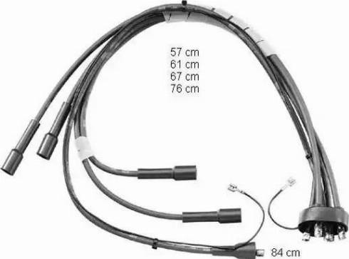 BorgWarner (BERU) ZEF802 - Ignition Cable Kit autospares.lv