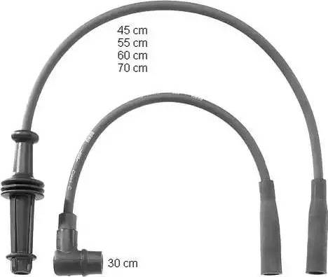 BorgWarner (BERU) ZEF756 - Ignition Cable Kit autospares.lv