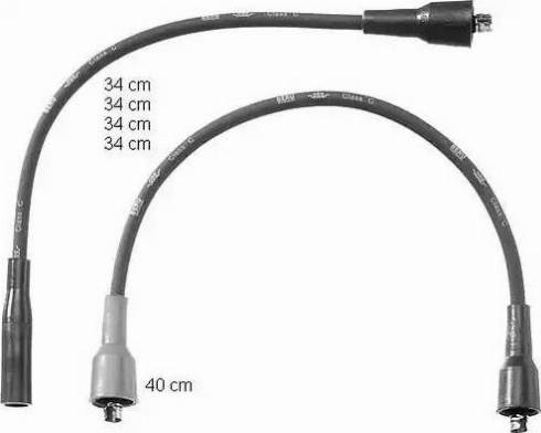 BorgWarner (BERU) ZEF757 - Ignition Cable Kit autospares.lv