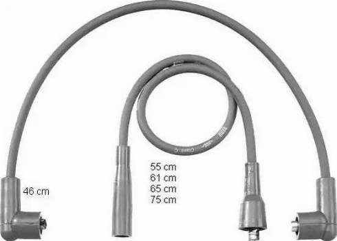 BorgWarner (BERU) ZEF768 - Ignition Cable Kit autospares.lv