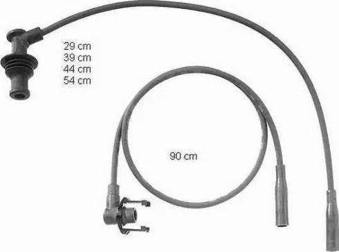 BorgWarner (BERU) ZEF731 - Ignition Cable Kit autospares.lv