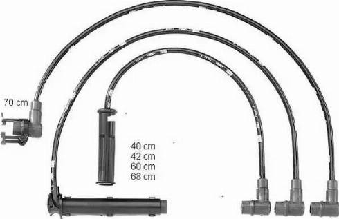 BorgWarner (BERU) ZEF737 - Ignition Cable Kit autospares.lv