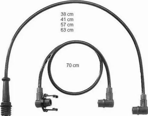 BorgWarner (BERU) ZEF728 - Ignition Cable Kit autospares.lv